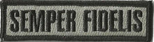 BuckUp Tactical Morale Patch Hook Semper Fidelis Morale Patches 3.75x1".
