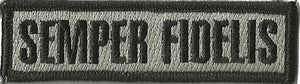 BuckUp Tactical Morale Patch Hook Semper Fidelis Morale Patches 3.75x1".