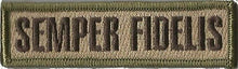 BuckUp Tactical Morale Patch Hook Semper Fidelis Morale Patches 3.75x1".