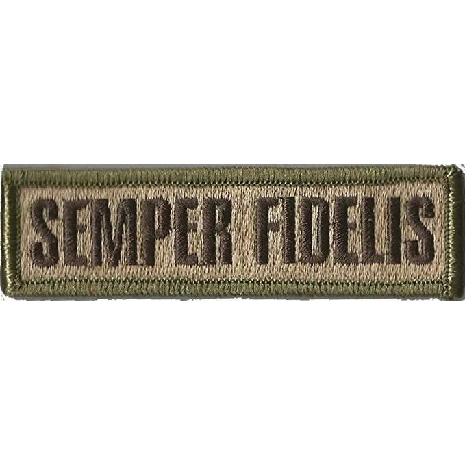 BuckUp Tactical Morale Patch Hook Semper Fidelis Morale Patches 3.75x1