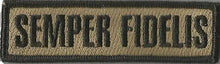 BuckUp Tactical Morale Patch Hook Semper Fidelis Morale Patches 3.75x1".