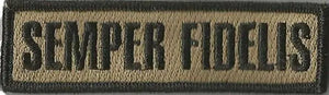 BuckUp Tactical Morale Patch Hook Semper Fidelis Morale Patches 3.75x1".