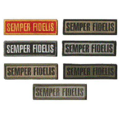 BuckUp Tactical Morale Patch Hook Semper Fidelis Morale Patches 3.75x1