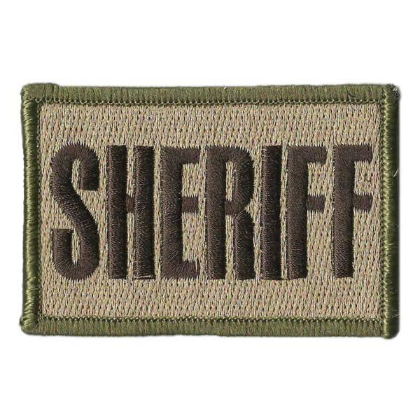 BuckUp Tactical Morale Patch Hook SHERIFF County PD Cop Patches 3x2