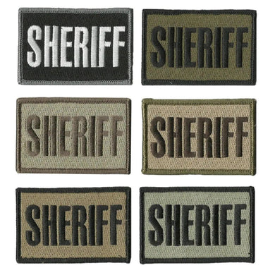 BuckUp Tactical Morale Patch Hook SHERIFF County PD Cop Patches 3x2