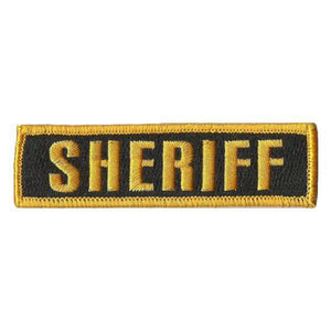 BuckUp Tactical Morale Patch Hook SHERIFF Morale County PD Cop Patches 3 3/4x1" - BuckUp Tactical