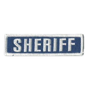 BuckUp Tactical Morale Patch Hook SHERIFF Morale County PD Cop Patches 3 3/4x1" - BuckUp Tactical