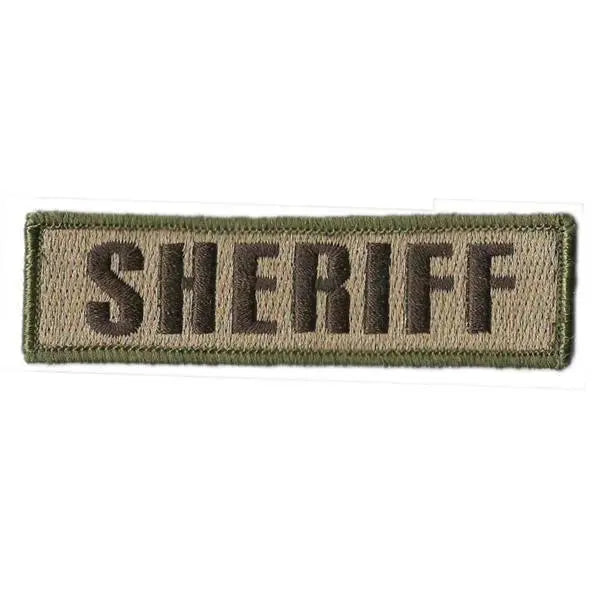 BuckUp Tactical Morale Patch Hook SHERIFF Morale County PD Cop Patches 3 3/4x1