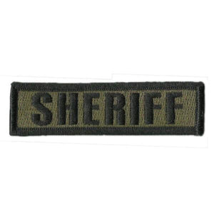 BuckUp Tactical Morale Patch Hook SHERIFF Morale County PD Cop Patches 3 3/4x1" - BuckUp Tactical