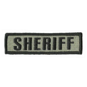 BuckUp Tactical Morale Patch Hook SHERIFF Morale County PD Cop Patches 3 3/4x1" - BuckUp Tactical