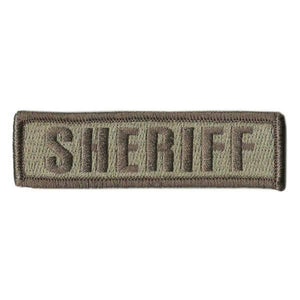 BuckUp Tactical Morale Patch Hook SHERIFF Morale County PD Cop Patches 3 3/4x1" - BuckUp Tactical