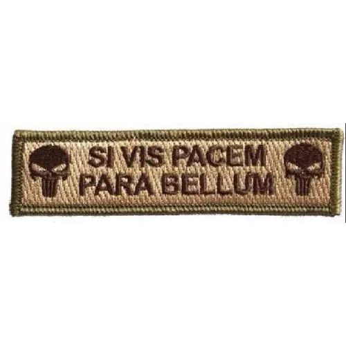 BuckUp Tactical Morale Patch Hook Si Vis Pacem Para Bellum Punisher 3.75x1