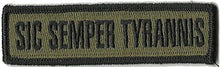 BuckUp Tactical Morale Patch Hook Sic Semper Tyrannis Morale Patches 3.75x1" - BuckUp Tactical