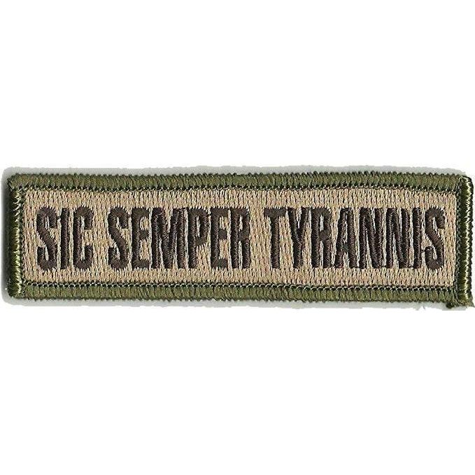 BuckUp Tactical Morale Patch Hook Sic Semper Tyrannis Morale Patches 3.75x1