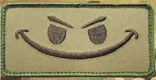 BuckUp Tactical Morale Patch Hook Smiley Face Patches 3.25x1.75" - BuckUp Tactical