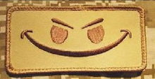 BuckUp Tactical Morale Patch Hook Smiley Face Patches 3.25x1.75" - BuckUp Tactical