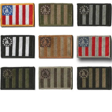 BuckUp Tactical Morale Patch Hook Sons Of Liberty Gadsden DTOM Patches 3x2