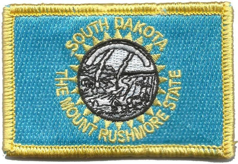 BuckUp Tactical Morale Patch Hook South Dakota Pierre State Patches 3x2