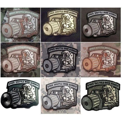 BuckUp Tactical Morale Patch Hook Space Shuttle Door Gunner space force Patches 3.25