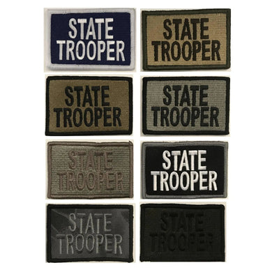 BuckUp Tactical Morale Patch Hook State Trooper Patches 3x2