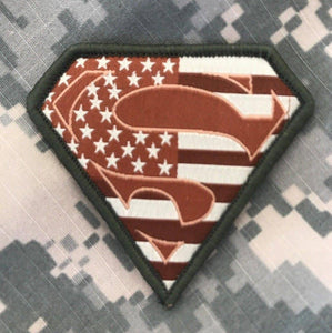BuckUp Tactical Morale Patch Hook Superman USA Multitan Patches 2.75" - BuckUp Tactical