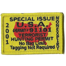 BuckUp Tactical Morale Patch Hook Terrorists Hunting Permit Patches 3x2" - BuckUp Tactical