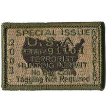 BuckUp Tactical Morale Patch Hook Terrorists Hunting Permit Patches 3x2" - BuckUp Tactical