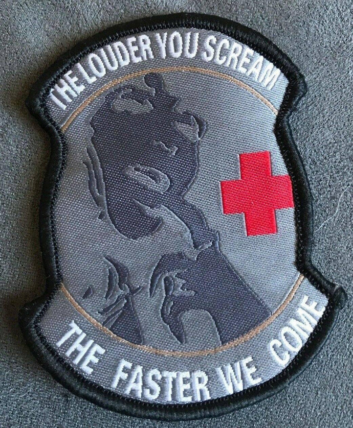 BuckUp Tactical Morale Patch Hook The Louder You Scream The Faster ACU Patches - BuckUp Tactical