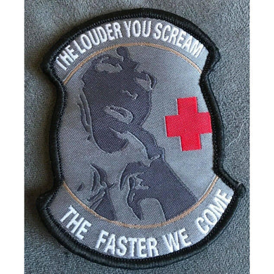 BuckUp Tactical Morale Patch Hook The Louder You Scream The Faster ACU Patches.