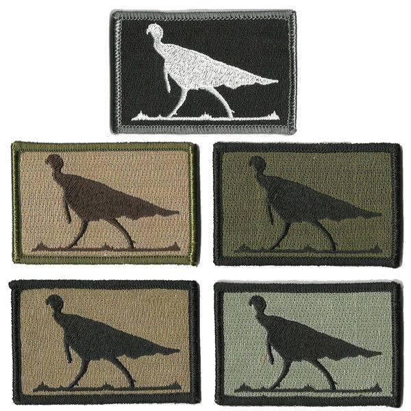 BuckUp Tactical Morale Patch Hook Turkey Wildlife Hunting Patches 3x2
