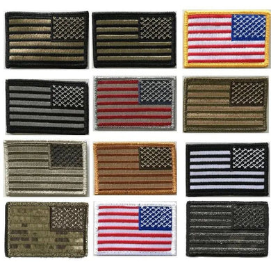 BuckUp Tactical Morale Patch Hook USA US Flag Reversed Facing Patches 3x2