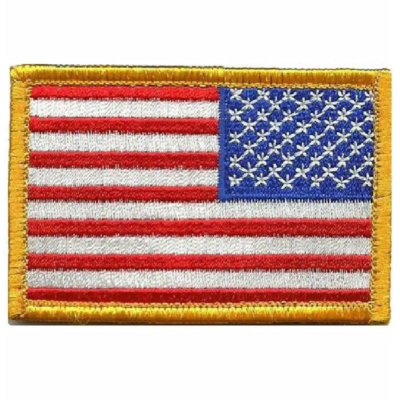 BuckUp Tactical Morale Patch Hook USA US Flag Reversed Facing Patches 3x2