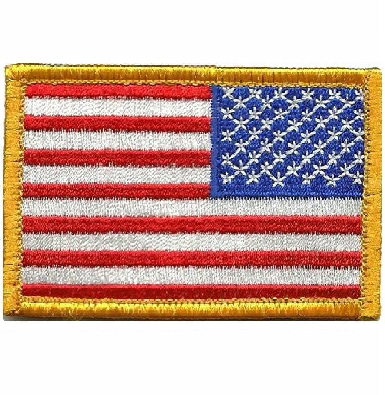 BuckUp Tactical Morale Patch Hook USA US Flag Reversed Facing Patches 3x2