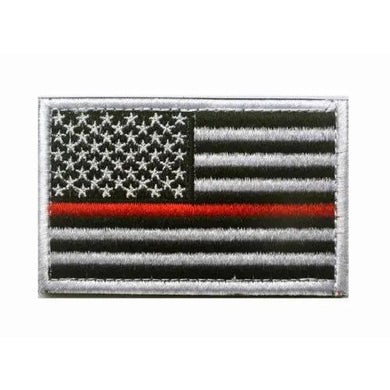 BuckUp Tactical Morale Patch Hook USA US Thin Red Line FD Patches 3x2