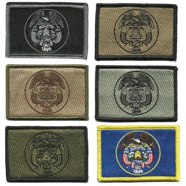 BuckUp Tactical Morale Patch Hook Utah Salt Lake City State Patches 3x2