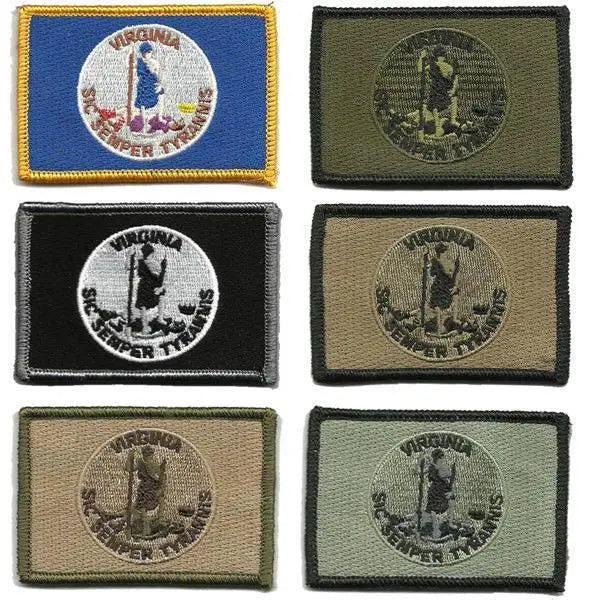 BuckUp Tactical Morale Patch Hook Virginia Richmond State Patches 3x2