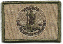 BuckUp Tactical Morale Patch Hook Virginia Richmond State Patches 3x2" - BuckUp Tactical