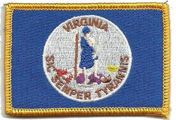 BuckUp Tactical Morale Patch Hook Virginia Richmond State Patches 3x2