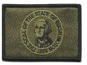 BuckUp Tactical Morale Patch Hook Washington Olympia State Patches 3x2" - BuckUp Tactical