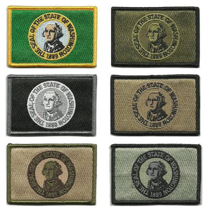 BuckUp Tactical Morale Patch Hook Washington Olympia State Patches 3x2" - BuckUp Tactical