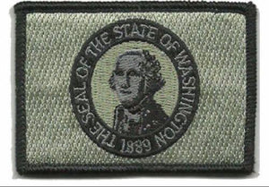 BuckUp Tactical Morale Patch Hook Washington Olympia State Patches 3x2" - BuckUp Tactical