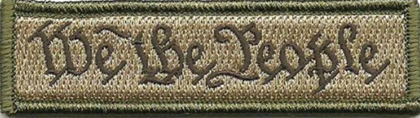 BuckUp Tactical Morale Patch Hook We The People Morale Patches 3.75x1