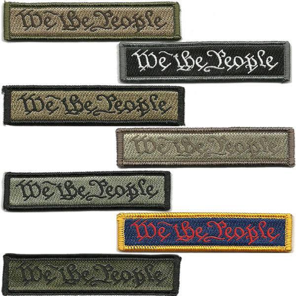 BuckUp Tactical Morale Patch Hook We The People Morale Patches 3.75x1