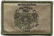 BuckUp Tactical Morale Patch Hook Wisconsin Madison State Patches 3x2" - BuckUp Tactical