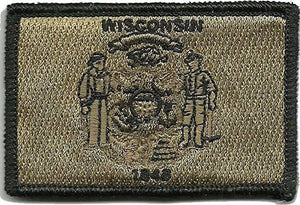 BuckUp Tactical Morale Patch Hook Wisconsin Madison State Patches 3x2" - BuckUp Tactical