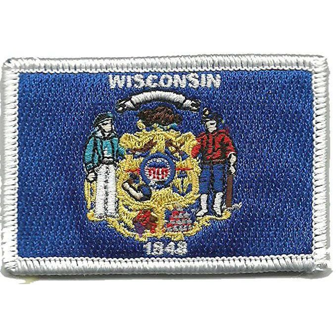 BuckUp Tactical Morale Patch Hook Wisconsin Madison State Patches 3x2