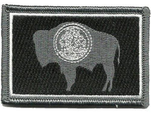 BuckUp Tactical Morale Patch Hook Wyoming Cheyenne State Patches 3x2" - BuckUp Tactical