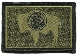 BuckUp Tactical Morale Patch Hook Wyoming Cheyenne State Patches 3x2" - BuckUp Tactical