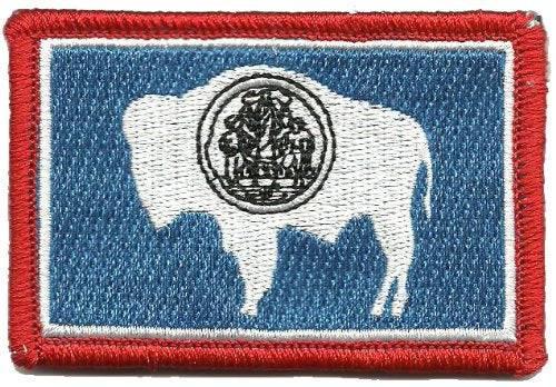 BuckUp Tactical Morale Patch Hook Wyoming Cheyenne State Patches 3x2