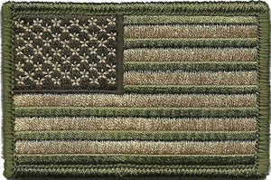 BuckUp Tactical Morale Patch HookUSA US Flag Forward Facing Patches 3x2" - BuckUp Tactical